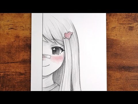 Step by Step Anime Girl Drawing for Beginners - Pencil Sketch Tutorial