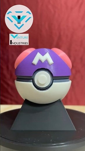 3D printed Master Ball cosplay prop replica pokeball from Pokemon