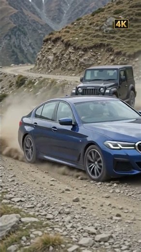 BMW vs Thar Roxx Off-Road Battle | Epic Mountain Climb 4x4 Race | BMW Wins!