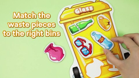 Coogam Montessori Toys for 3 Year Old, Magnetic Garbage Recycling Sorting Toy - Waste Category Classification and Environmental Awareness Learning Educational Gift Toy Game