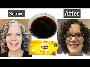 USE BLACK TEA TO DARKEN GREY HAIR WITHIN ONE MONTH