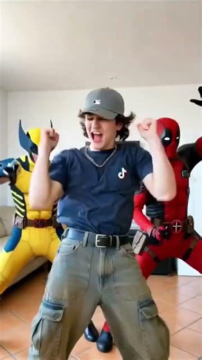 Wolverine & Deadpool Hype Dance! 💀🦾 #Shorts #marvel #mcu #hero #dances #viral #deadpool #wolverine