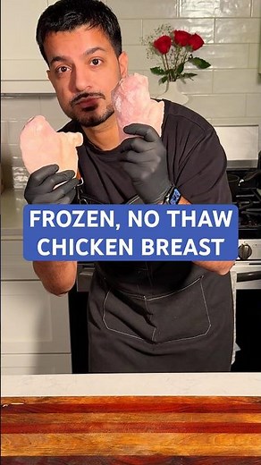 FROZEN to JUICIEST chicken breast. No thawing method! #recipe