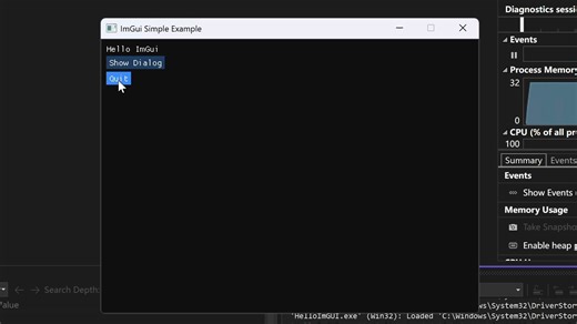 SDL2渲染的ImGui控件库使用示例