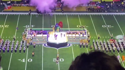 Southern University marching band performs at Super Bowl
