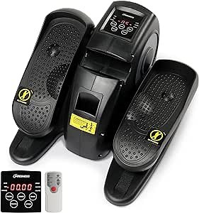 Ktaxon Electric Elliptical, Elliptical Machine Under Desk Elliptical with Remote Control, LCD Display, 5 Speed Adjustment, 3 Automatic Mode, 100% Assembled and Silent Running