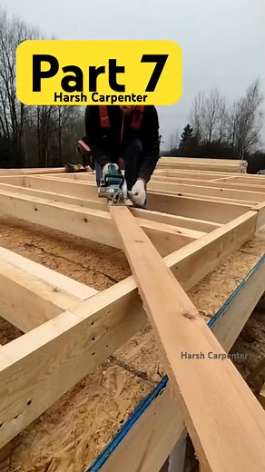 Installation Of Jibs During The Construction Of a House Using Frame Technology And Raising Walls | William Phillips