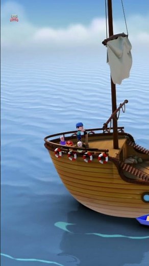 Vi un Barco Navegar, Aventura en el Mar #shorts #reels #fun #learn #toys #music #farmees #ship