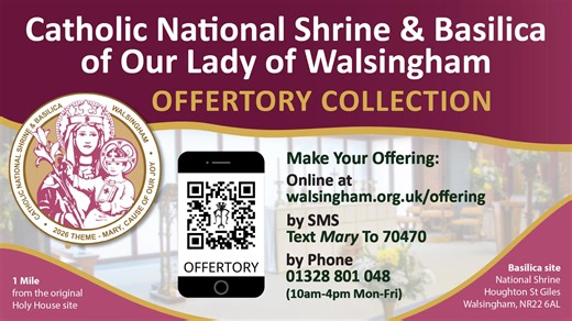 Live stream from the #Catholic National Shrine and the Basilica of Our Lady at Walsingham, England’s Nazareth. Follow us on Facebook (Walsingham Blog) or on Twitter (@WalsinghamEN) for latest news from #Walsingham and the Shrine. For information about the Basilica: https://www.walsingham.org.uk. ------------------------- Disclaimer: Due to the nature of YouTube & Facebook, the Catholic National Shrine of Our Lady does not necessarily endorse the content of individual wall postings. We reserve th
