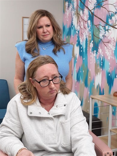 Candice is a 5th grade teacher and her sweet teacher friends all came with her today. You could feel how loved she is the second they walked in. She spends her days pouring into kids, now it’s our turn to pour into her. Please keep Candice in your prayers as she faces Colon Cancer. 🍎🤍 #digthewig #fyp #teacher