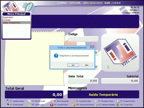T2Ti ERP 2.0 - Delphi - NFC-e Desktop - Video Lesson 11 - Main Menu - Temporary Output