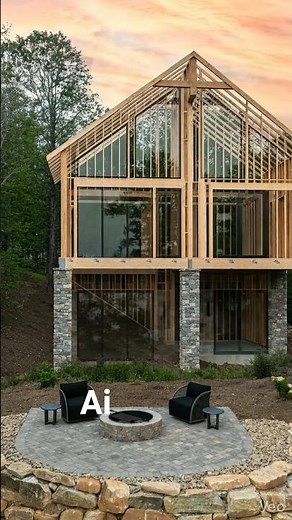 building a modern house with ai #aivideo #ai #shortvideo #aigenerated