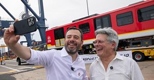 The first train of Bogotá Metro Line 1 arrived in Colombia