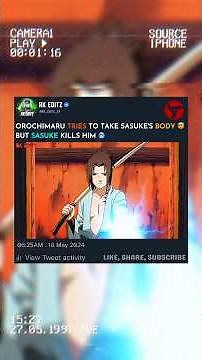 Sasuke Killed Orochimaru 🥶🤯