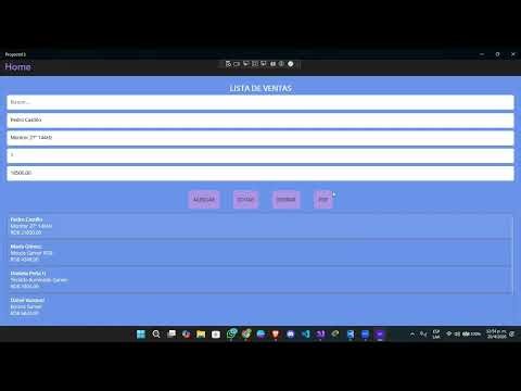 🔥 Sistema de Ventas en MAUI + C# + SQL 🧾📊 (Factura PDF) - Por Francisco Joel 24-EISM-1-063