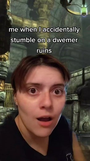 I'm sorry guys, but I'm literally so in love with dwemer ruins and their aesthetic that I salivate when I see them 🥵🥵🥵🥵 #skyrim #dwemer