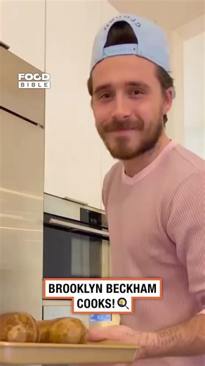 Brooklyn Beckham in the kitchen 🧑‍🍳 #cooking #celebrity #Beckham | FOODbible