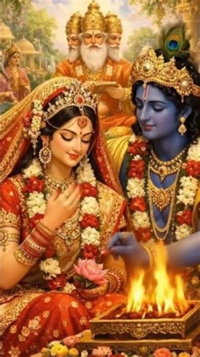 radha krishna wedding