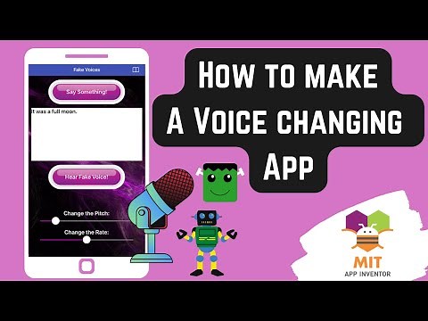How to make Fake Voice App in MIT App Inventor | Voice changing app in MIT App Inventor