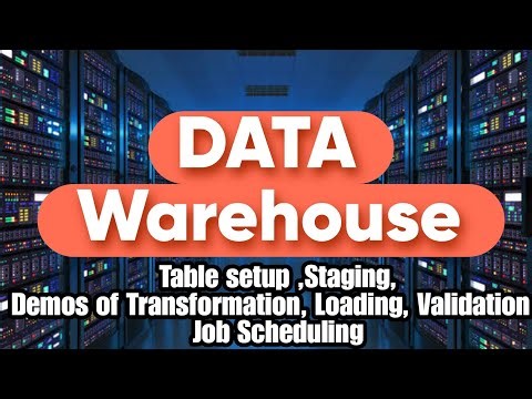 ETL process : Setup, Staging, Transformation, Loading, Validation, and Job Scheduling Demos