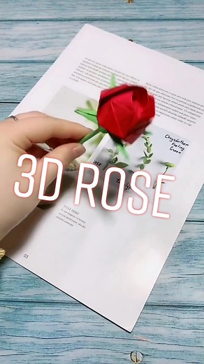 Easy 3D Paper Rose Tutorial