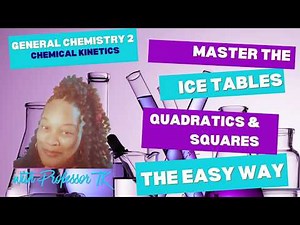 Stop Struggling With ICE Charts! Gen Chem 2 Equilibrium (Quadratics & Perfect Squares)