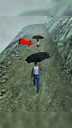 Never follow her in San Andreas or you'll regret it! 😨 #gta #shorts