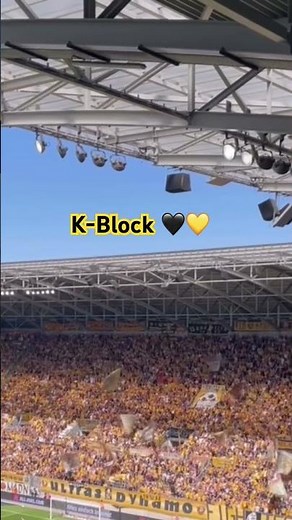 K-Block Dynamo Dresden 🖤💛 vs. Westkurve Kaiserslautern. #ultras #2bundesliga #dresden