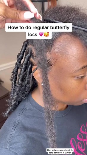 How to do regular butterfly 🦋 locs #braidsconnect #fyp #trends | Braids Connect