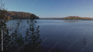 Au Sable River in Michigan with video panning left to right.