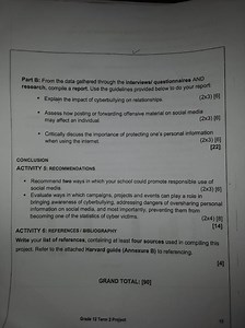 Instructions for Project ReportPart B: Compile a report based... | Filo