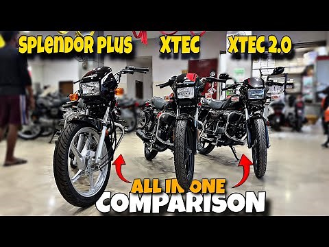 Comparison: New Hero SPLENDOR PLUS All Models Details | New Price Features Changes Xtec ,Xtec2.0 |