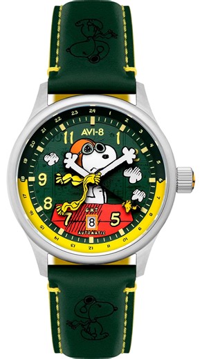 TimeX_Pro on Instagram: "🔹🔹🔹AVI-8 Hawker Hurricane Kent Gmt Automatic Peanuts Snoopy Flying Ace Limited Edition Winter Green Men’s Watch AV-4136-04🔹🔹🔹 Description: 250 Pieces Only In partnership with PEANUTS, this limited edition brings back the Flying Act in an all-new, aviation-ready form — a GMT-equipped automatic timepiece, rich in nostalgic storytelling and playful design. Combining military aviation design codes with charming Snoopy details, this collector’s edition is built for drea