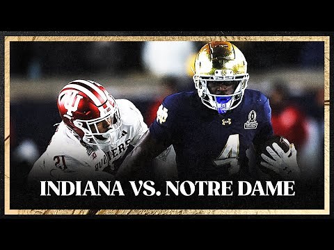Indiana Hoosiers vs. Notre Dame Fighting Irish Highlights | 2024-25 CFP First Round