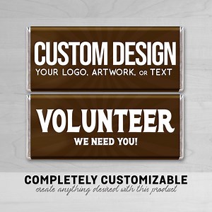 CUSTOM PERSONALIZED PRINTED Candy Bar Wrappers Your Text Your Photo Picture Gift Birthday Anniversary Party Favors Corporate Swag Customized - Etsy