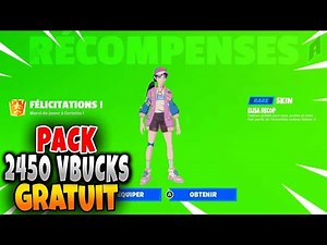 ce Pack a 2450 Vbucks Gratuit sur Fortnite Saison 3