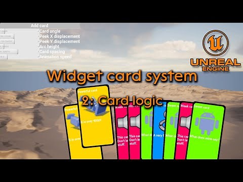 Card widget system part 2 - Unreal engine 5