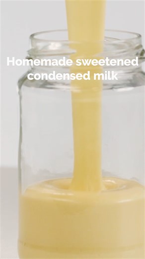 You can whip up a batch of homemade condensed milk at home using only four ingredients! Not only is it super easy, but it actually tastes way better than store-bought too! Find the recipe in the comments below.👇 | Best Recipes