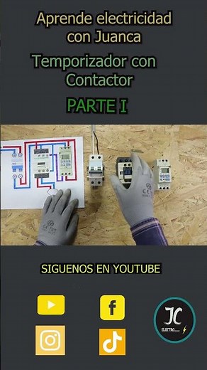 IINSTALACION DE TEMPORIZADOR Y CONTACTOR #aprendaelectricidadbasica#electricidad #electricidad