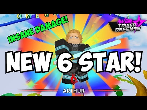 New 6 Star Arthur is A Raid Mode BEAST! (All Star Tower Defense Showcase)