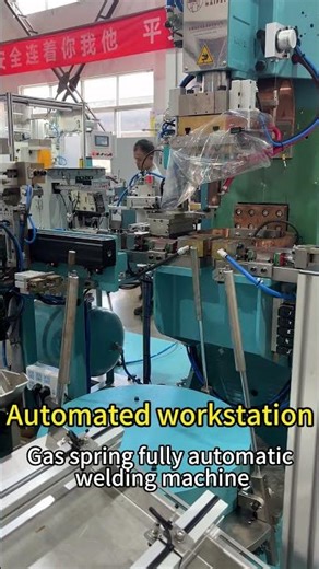 Automated Gas Spring Welding Workstation | Fully Automatic Production Line