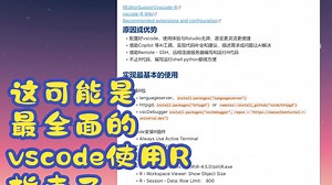 如何在Vscode中方便高效的使用R