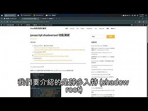 透過 nodriver 存取 shadowroot 內容