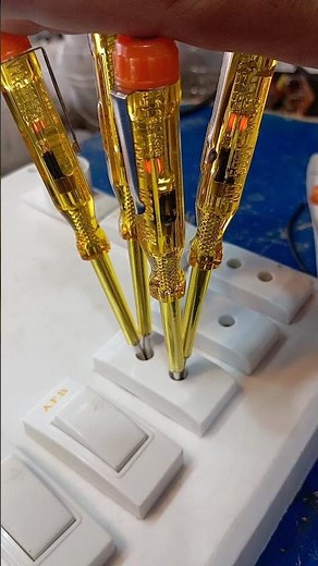 Neutral wire test with face tester | electrician work