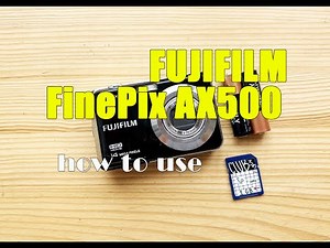 Y2K Digital camera FUJIFILM FinePix AX500 How to Use