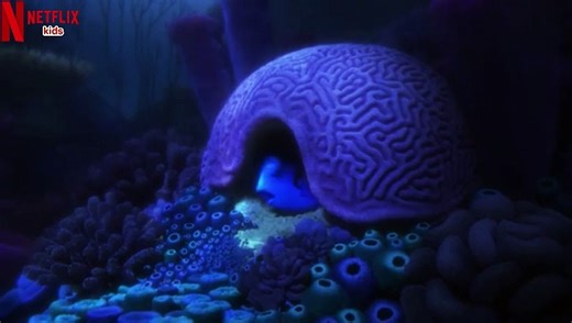 Finding Dory - Dory gets stung while The Romantics' Talking in your sleep appears (Netflix kids vers