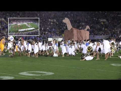 Cal Band Downfall of Troy Show with the UCLA Marching Band