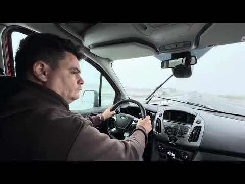 POV Manual Car Driving on a Windy Day 🌬️💨 | Ford Transit Connect Test Drive 🚗 | Real Driving Sounds