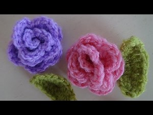 Τριαντάφυλλα πλεκτά με βελονάκι, πανέμορφα και εύκολα!