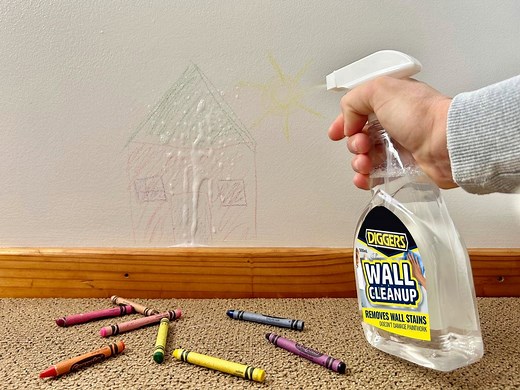 How to clean your walls and driveway stains with DIGGERS